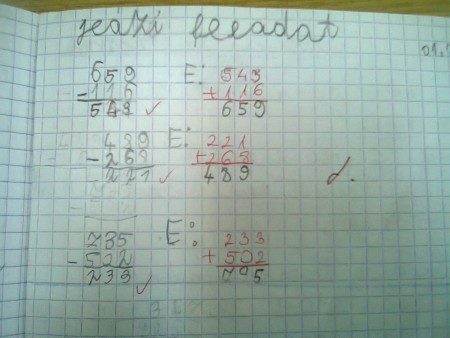 A kivonások sikerültek, az ellenőrzés még sajnos nem.